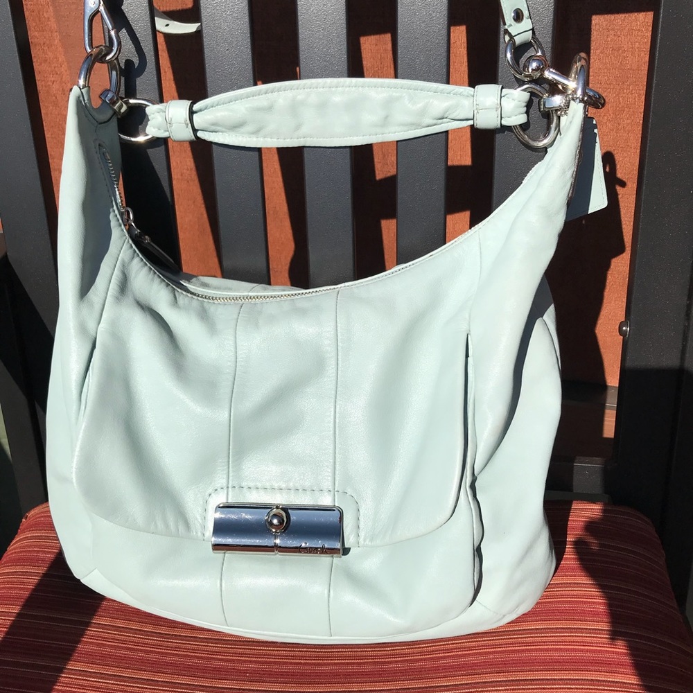 Coach Kristin Hobo XL Bag Silver Bay Mist 16737